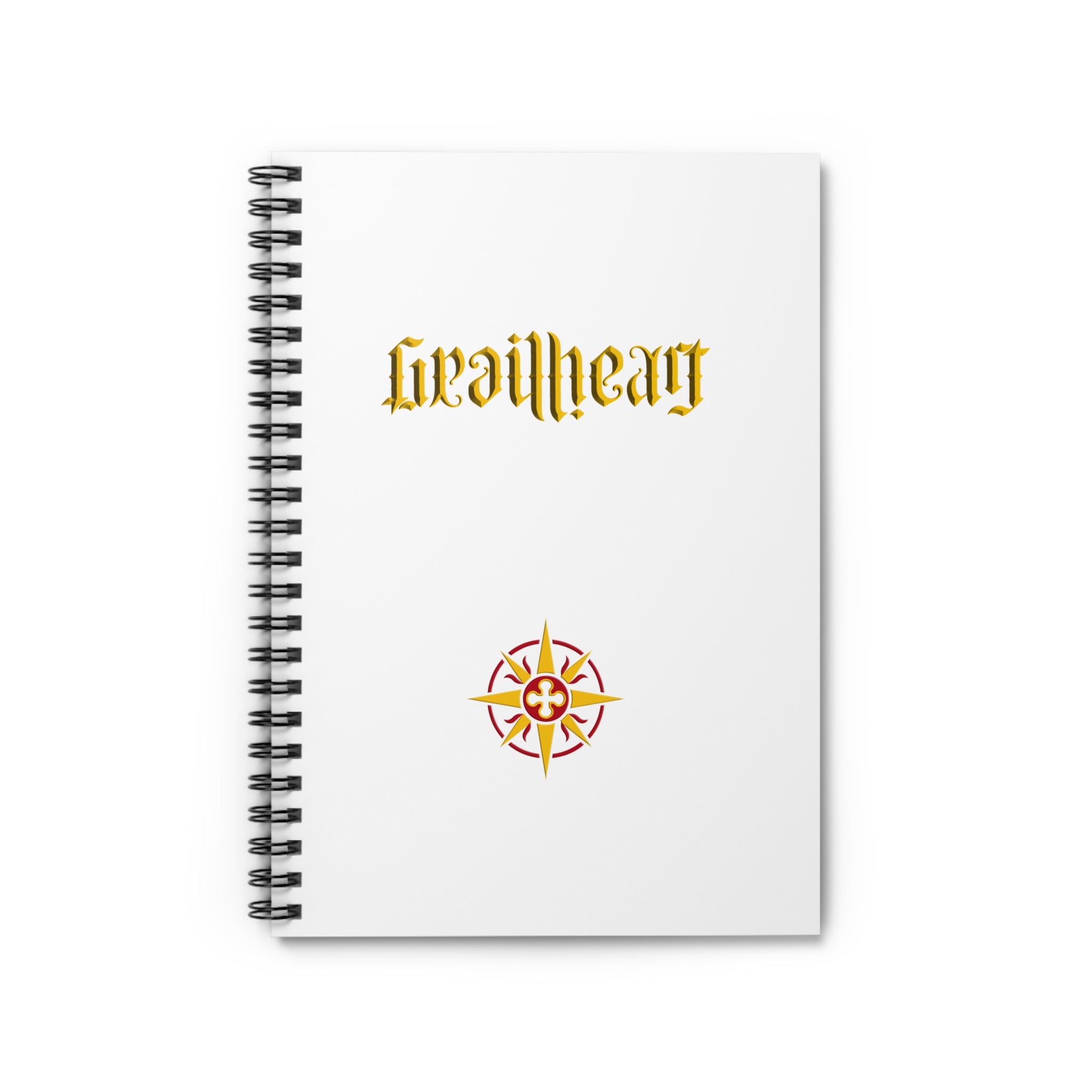 GrailHeart Ambigram Notebook - Ruled Line