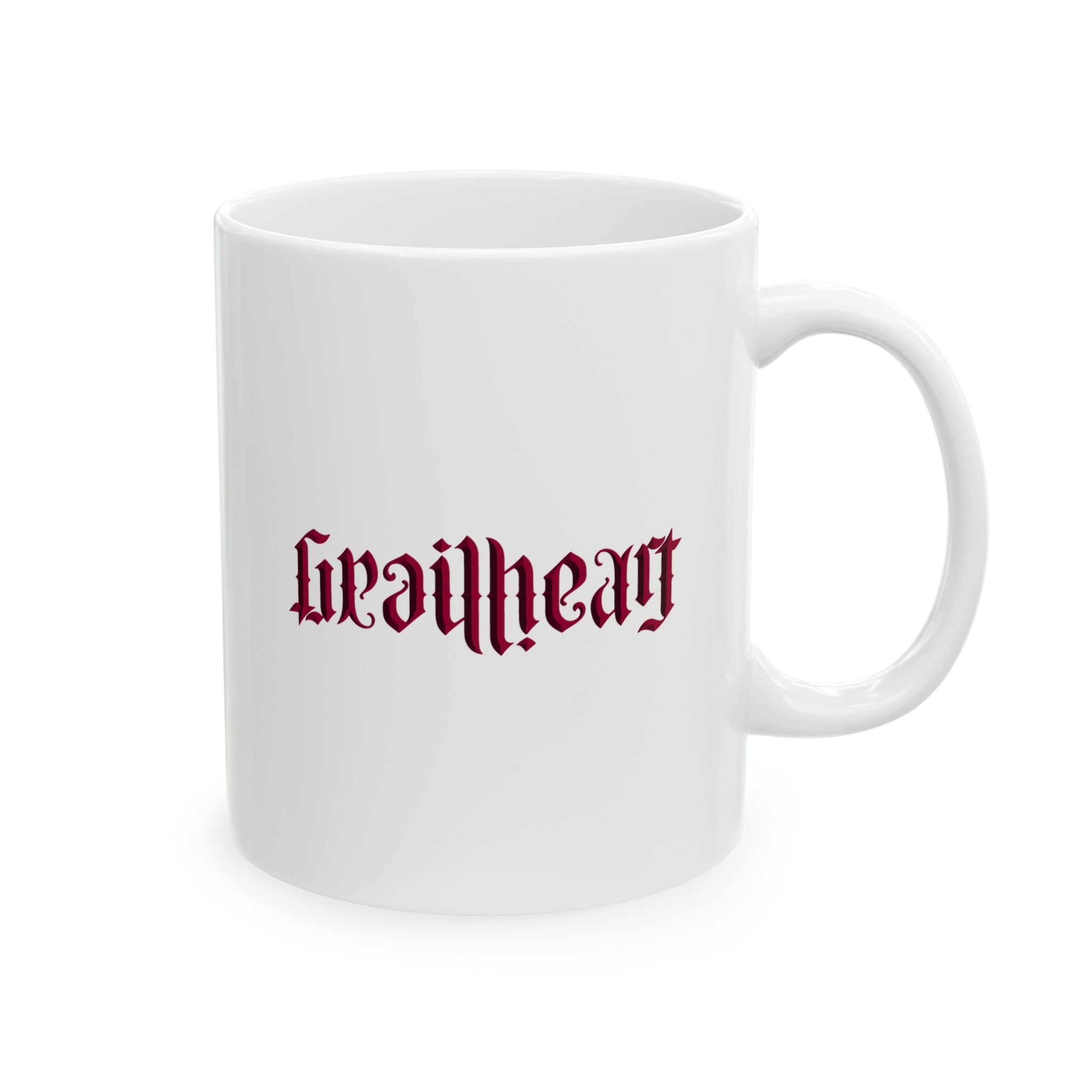 GrailHeart Ambigram Ceramic Mug (Red)