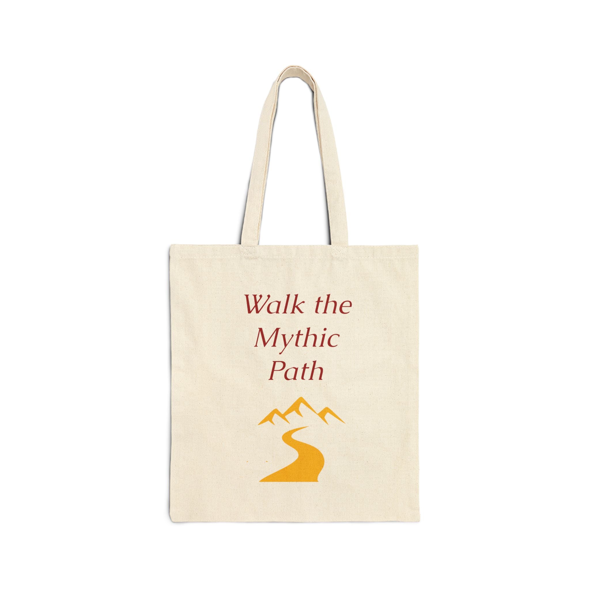 "Walk the Mythic Path" Canvas Tote Bag