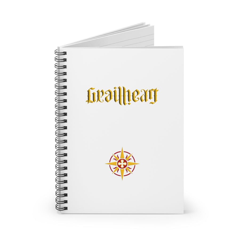 GrailHeart Ambigram Notebook - Ruled Line