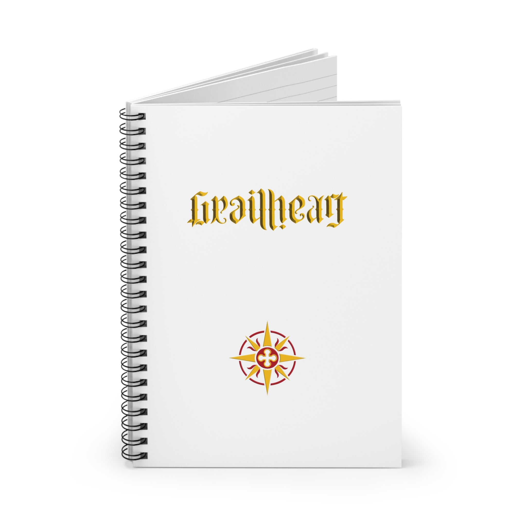 GrailHeart Ambigram Notebook - Ruled Line