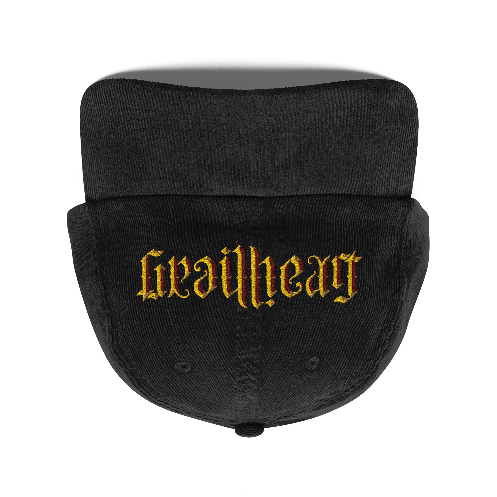 GrailHeart Ambigram — Embroidered Vintage Corduroy Cap