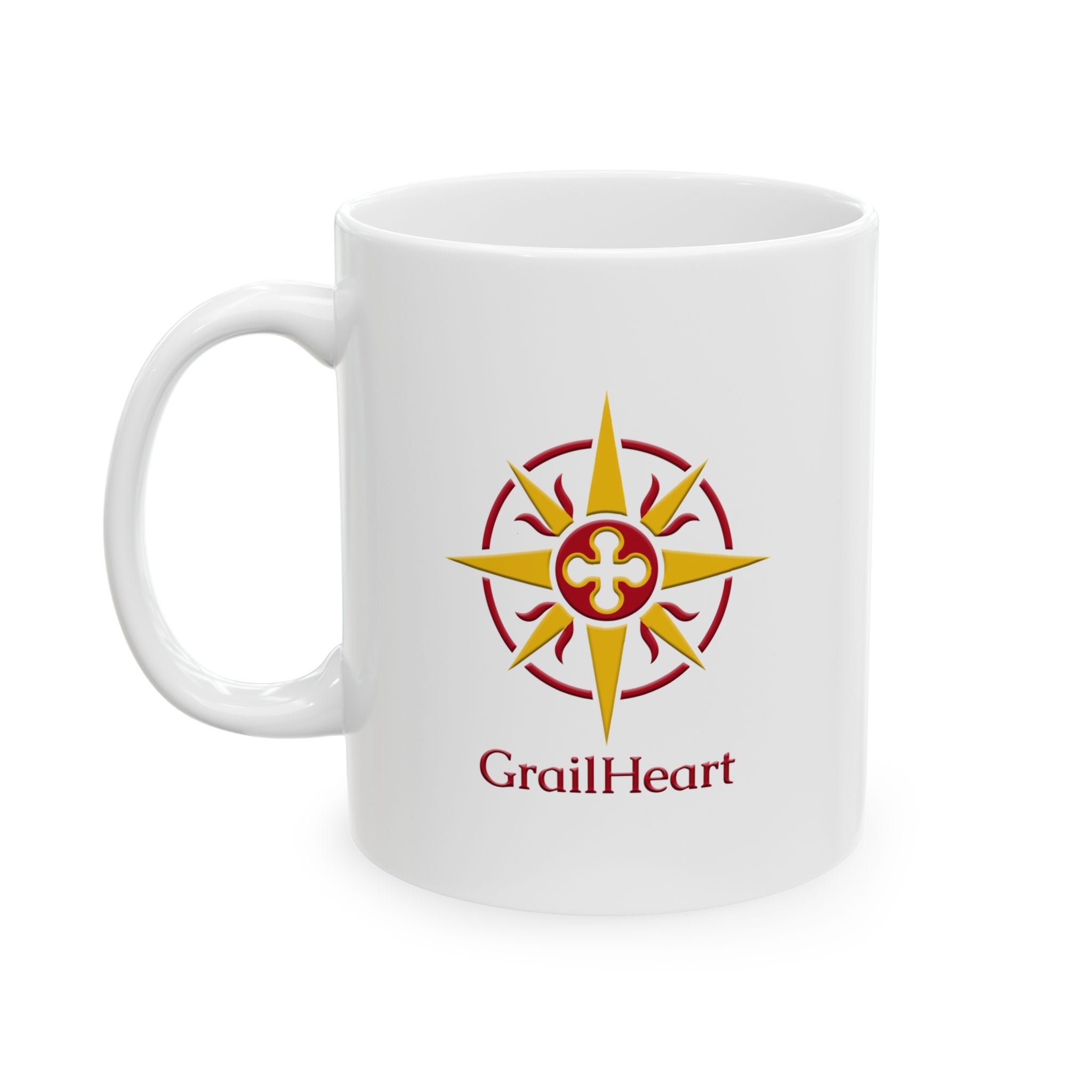 GrailHeart Compass Ceramic Mug