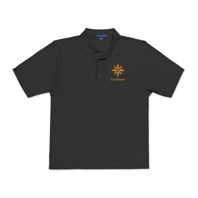 Embroidered Unisex Polo Shirt with Creative Design