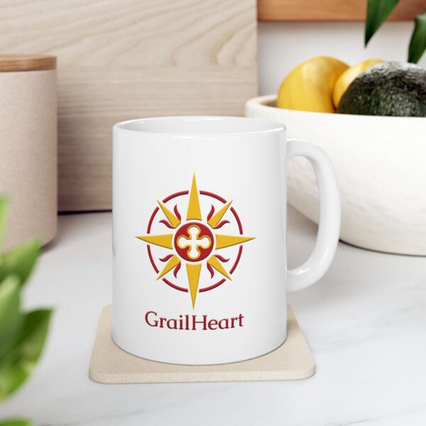 GrailHeart Compass Ceramic Mug - Image 3