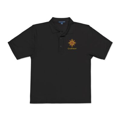 Embroidered "GrailHeart" Unisex Polo Shirt