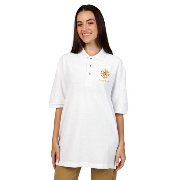 Embroidered "GrailHeart" Unisex Polo Shirt - Image 4