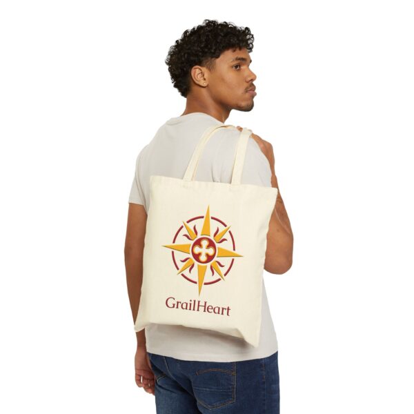 "Walk the Mythic Path" Canvas Tote Bag - Image 3