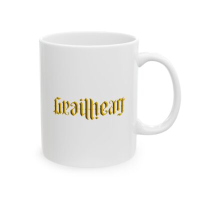 GrailHeart Ambigram Ceramic Mug (Gold)
