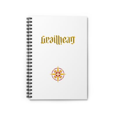 GrailHeart Ambigram Notebook - Ruled Line