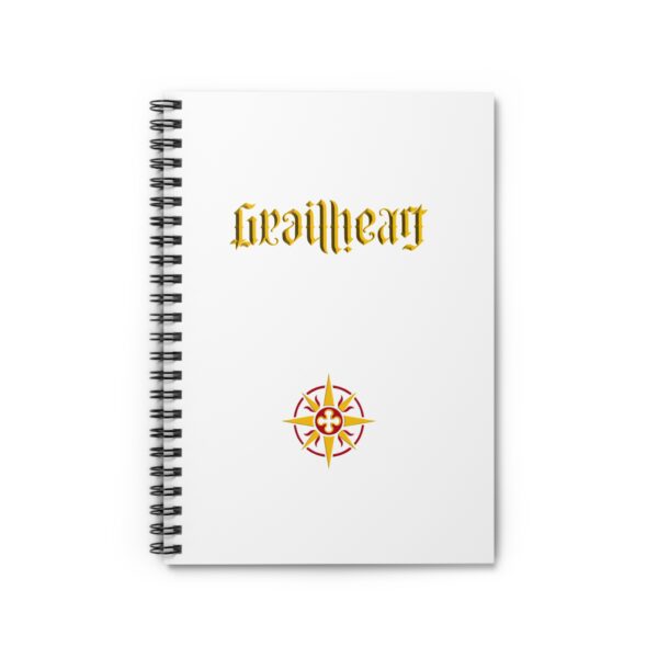 GrailHeart Ambigram Notebook - Ruled Line