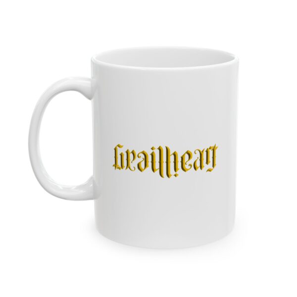 GrailHeart Ambigram Ceramic Mug (Gold) - Image 2