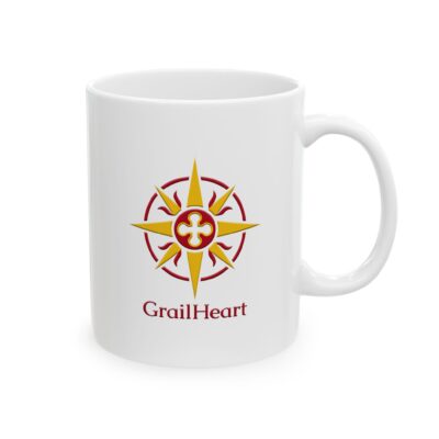 GrailHeart Compass Ceramic Mug
